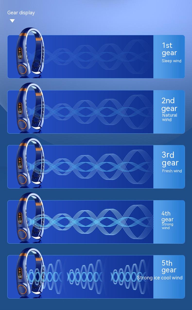 BreezeEase – Portable Mute Multifunction Hanging Neck Fan