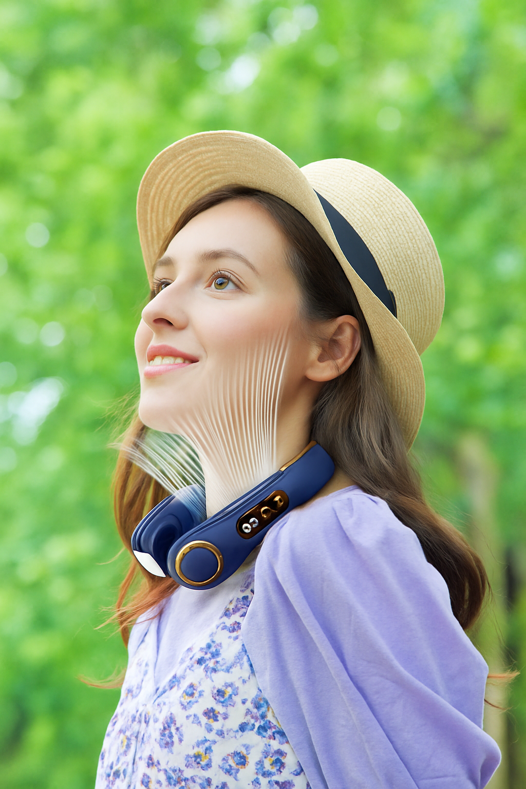 BreezeEase – Portable Mute Multifunction Hanging Neck Fan