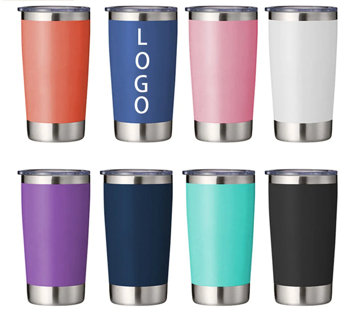 LogoTumbler 20oz Custom Stainless Steel Travel Mug