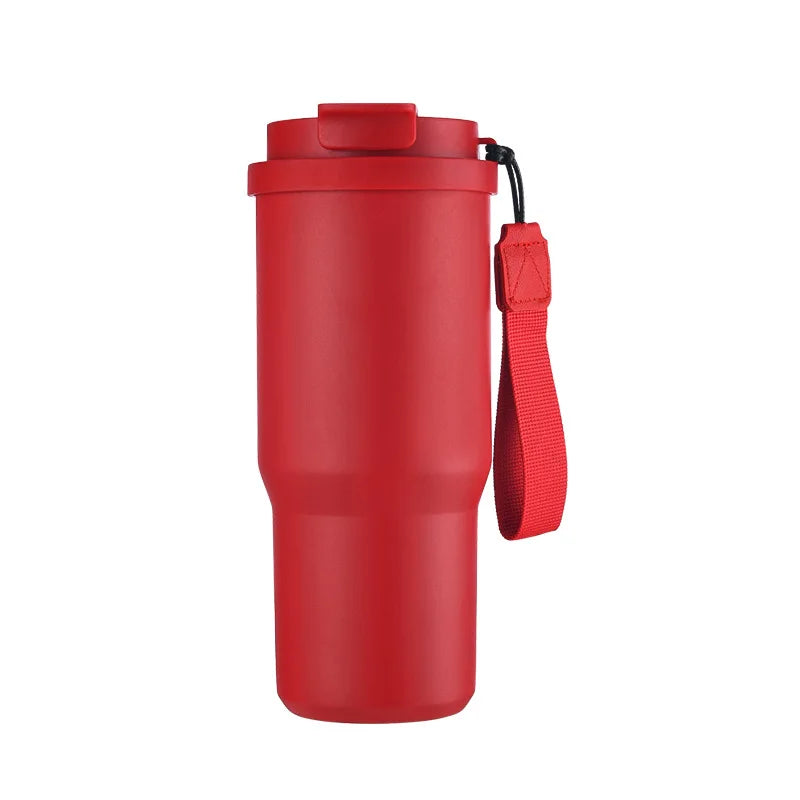 SipMate Custom Stainless Steel Coffee Cup with Straw