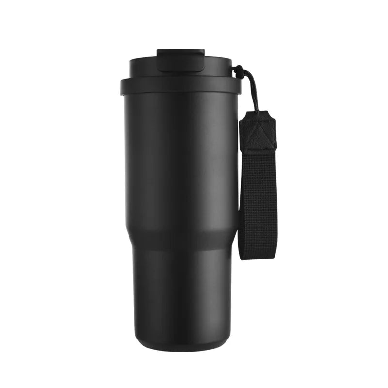SipMate Custom Stainless Steel Coffee Cup with Straw