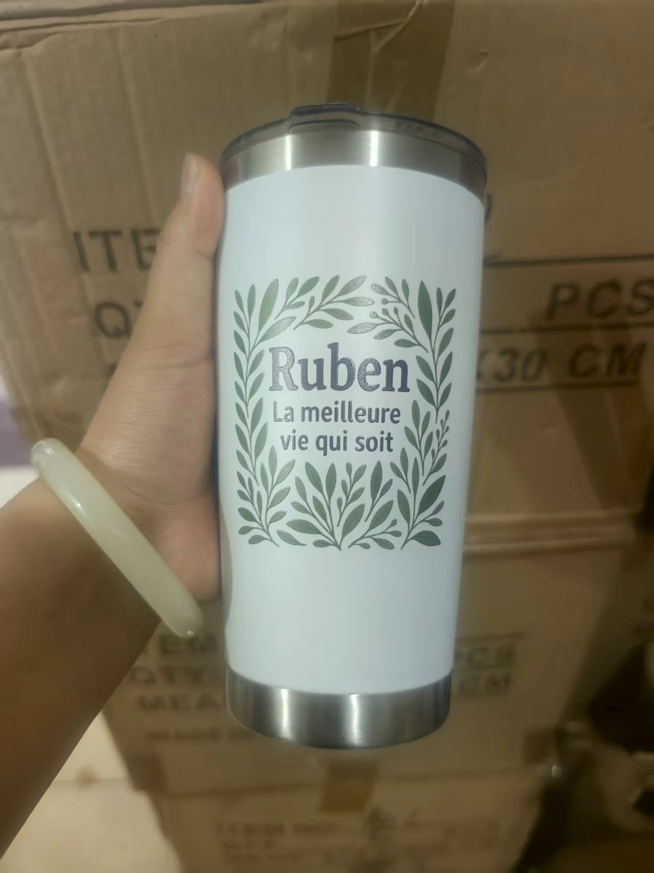 LogoTumbler 20oz Custom Stainless Steel Travel Mug