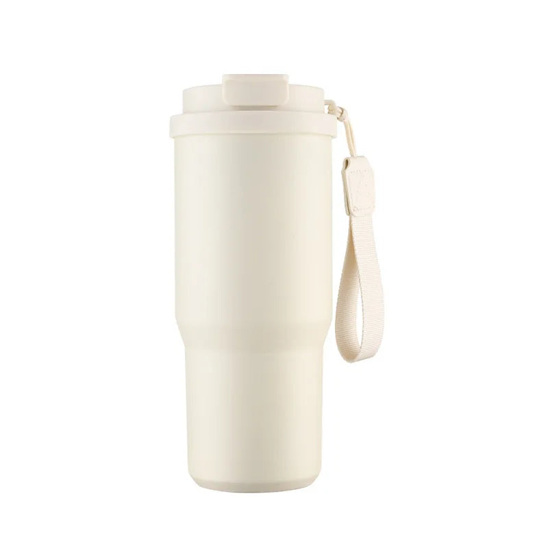 SipMate Custom Stainless Steel Coffee Cup with Straw