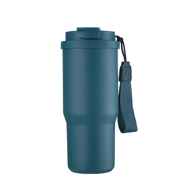 SipMate Custom Stainless Steel Coffee Cup with Straw