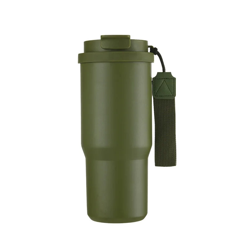 SipMate Custom Stainless Steel Coffee Cup with Straw